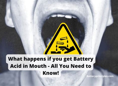 what happens if i touch battery acid|What Happens If You Touch Battery Acid